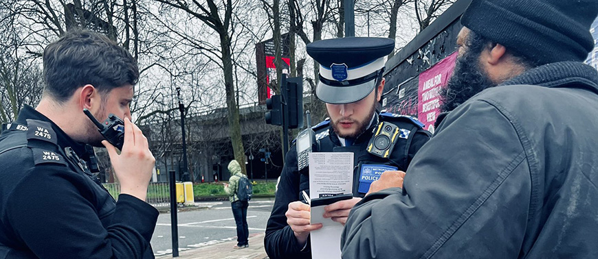 Chiswick officers identify male beggar on Gunnersbury Ave, issue ASB paperwork, provide warnings, plan further action.